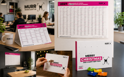 bedruckte Kalender mit Logo